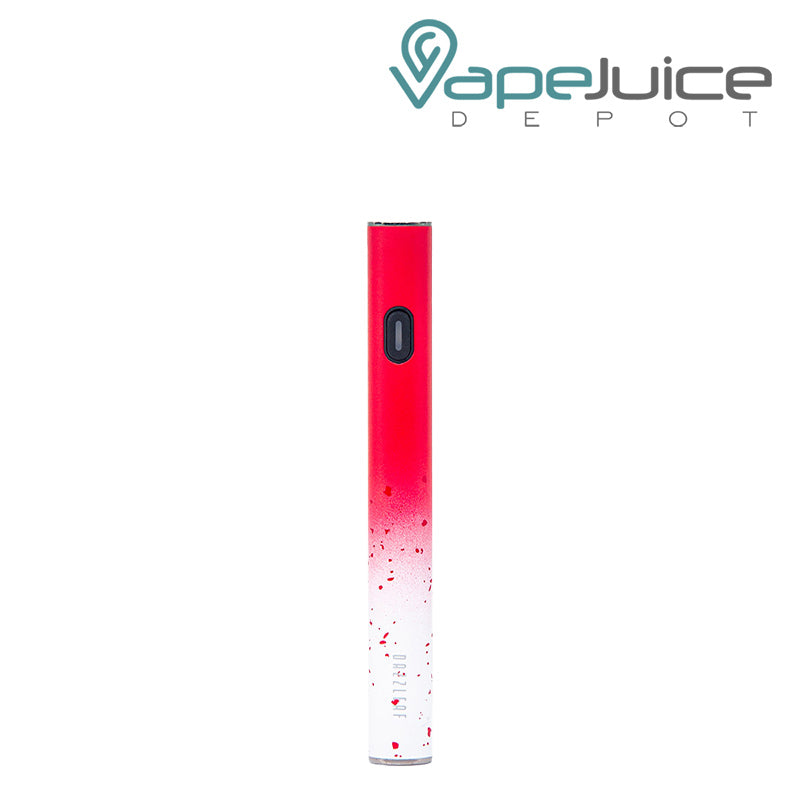 Red Splatte DazzLeaf VV 510 Preheat Micro USB Battery with a power button - Vape Juice Depot