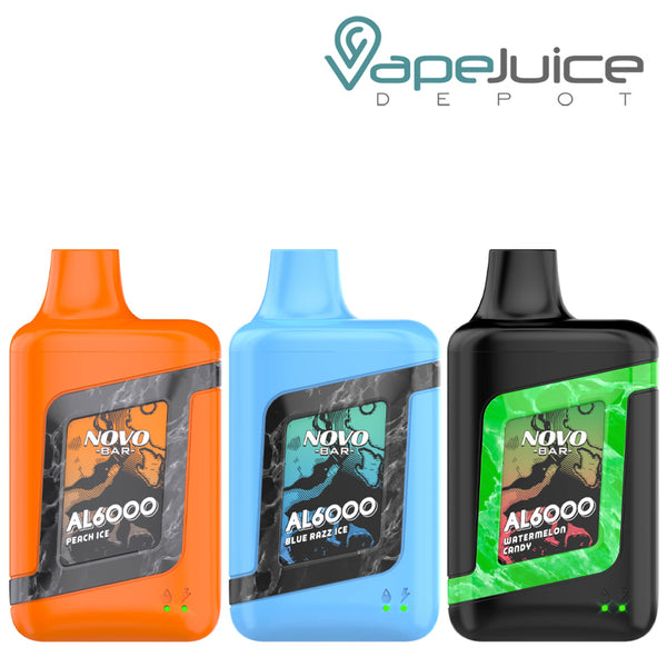 Three flavors of SMOK AL6000 Rechargeable Disposable - Vape Juice Depot