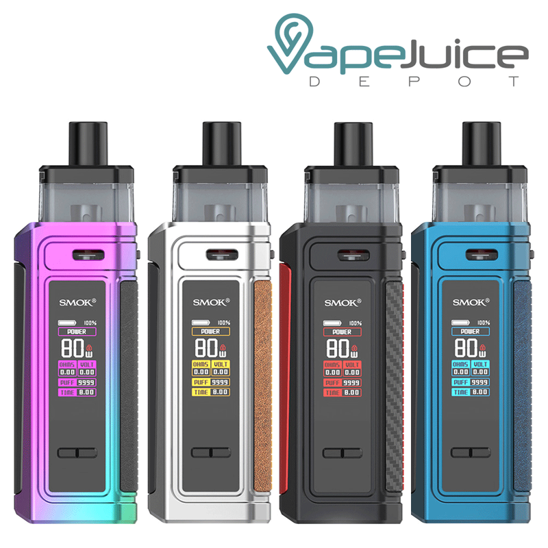 Four colors of SMOK G-PRIV Pod Kit - Vape Juice Depot