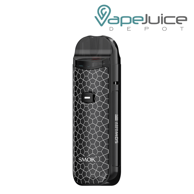 Black Armor SMOK Nord 50W Pod Kit with an Intuitive Firing Button and a display on the side - Vape Juice Depot