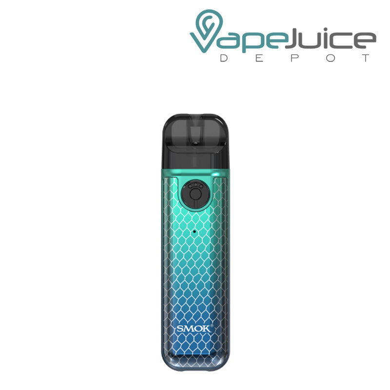 Green Blue Bobra SMOK Novo 4 Mini Kit with a firing button - Vape Juice Depot