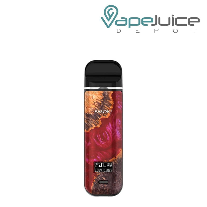 SMOK Novo X Pod Kit Red Wood - Vape Juice Depot