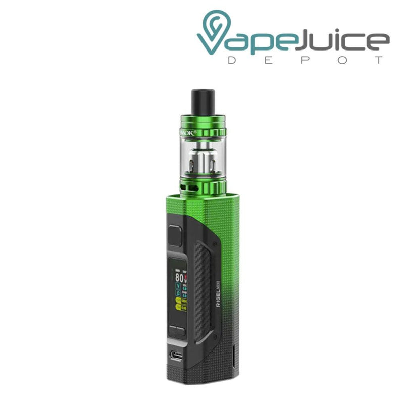 SMOK RIGEL Mini Starter Kit Black Green - Vape Juice Depot