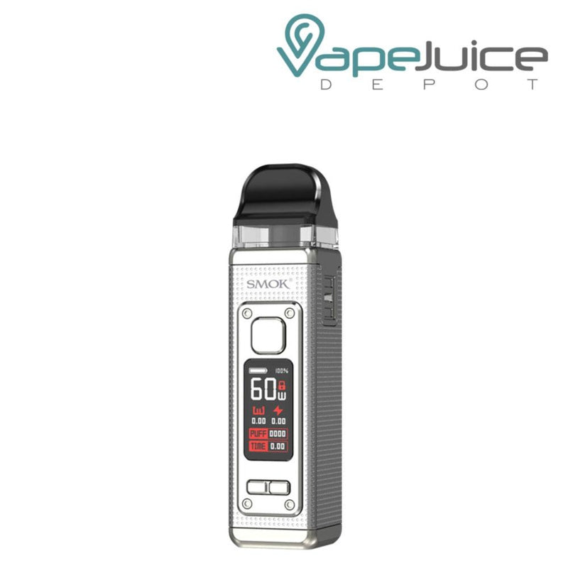 Pale Champagne SMOK RPM 4 Pod Kit with a firing button, display screen and two adjustment buttons - Vape Juice Depot