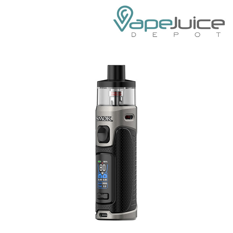 Black SMOK RPM 5 Pro Pod Kit with a firing button, two adjustment button and a display screen - Vape Juice Depot