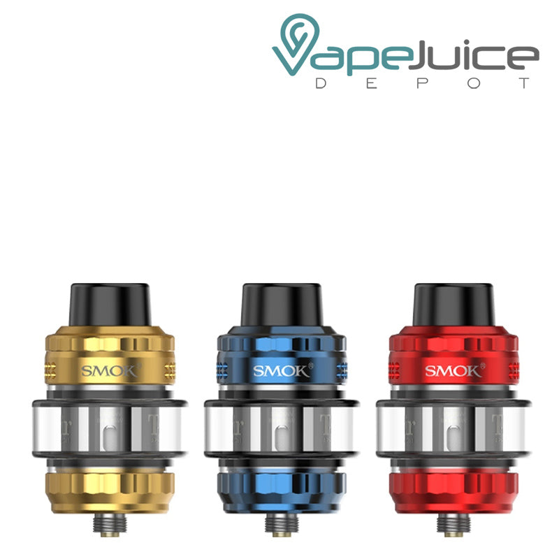 Three colors of SMOK T-Air Sub-Ohm Tanks - Vape Juice Depot