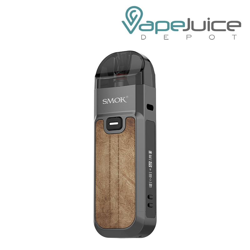 Brown SMOK Nord 5 Pod System Kit with adjustment buttons - Vape Juice Depot