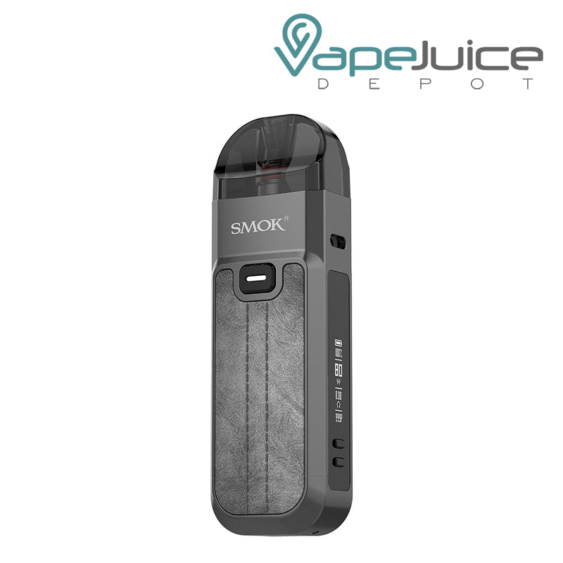 Grey SMOK Nord 5 Pod System Kit with adjustment buttons - Vape Juice Depot