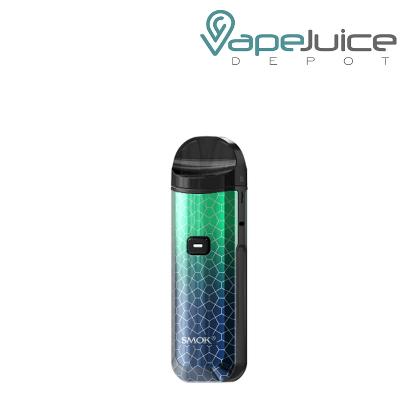 Prism Green Blue Armor SMOK Nord Pro Pod System Kit with a firing button - Vape Juice Depot