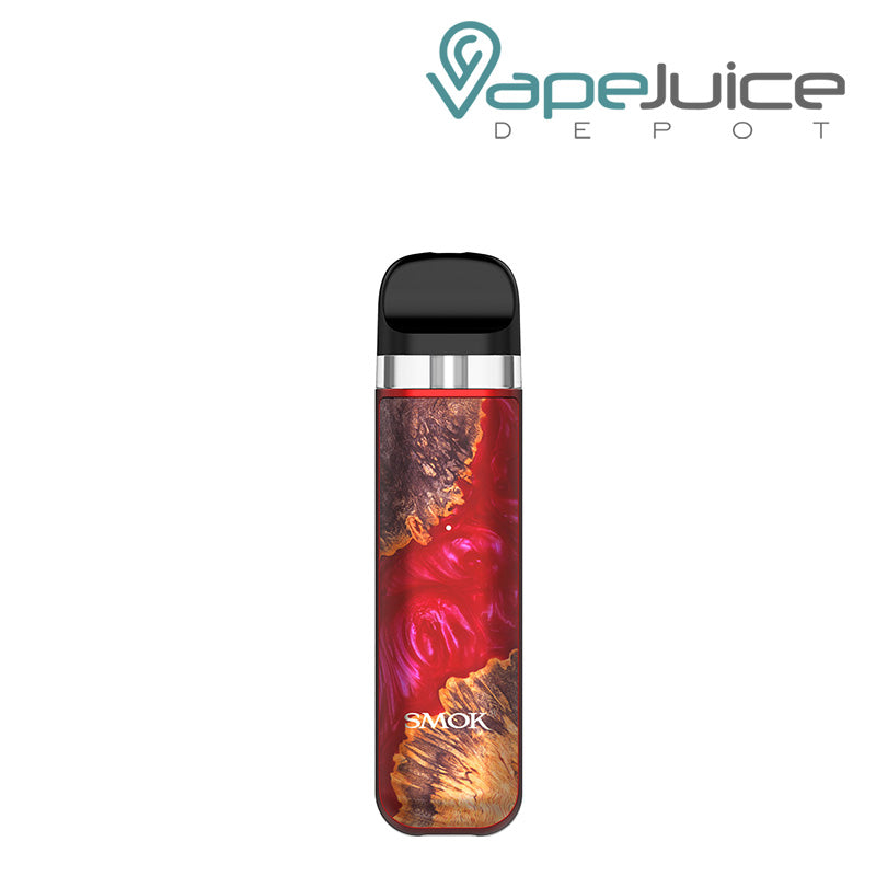 Red Stabilizing Wood SMOK Novo 2X Pod System Kit - Vape Juice Depot