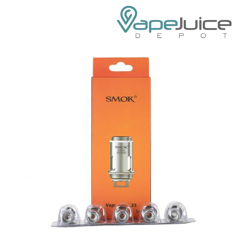 A Box of SMOK Vape Pen Mesh Coils 0.25ohm and 5-pack coils - Vape Juice Depot