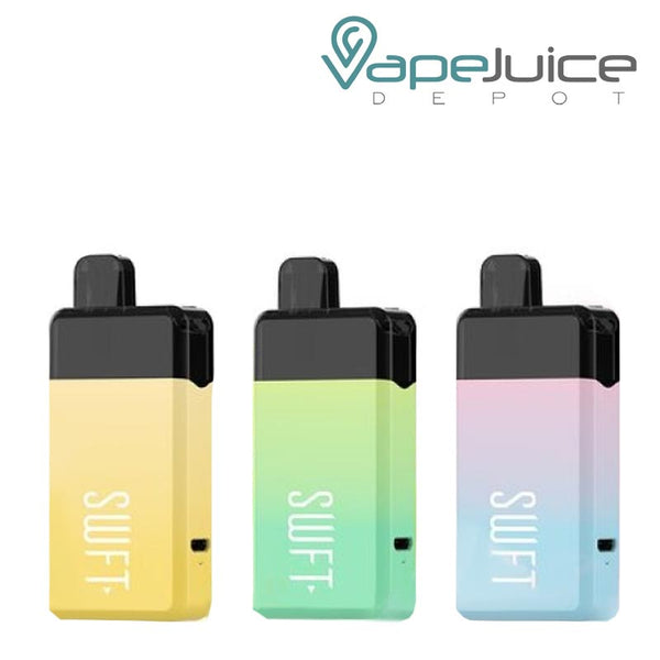 Three flavors of SWFT Mod 5000 Disposable - Vape Juice Depot