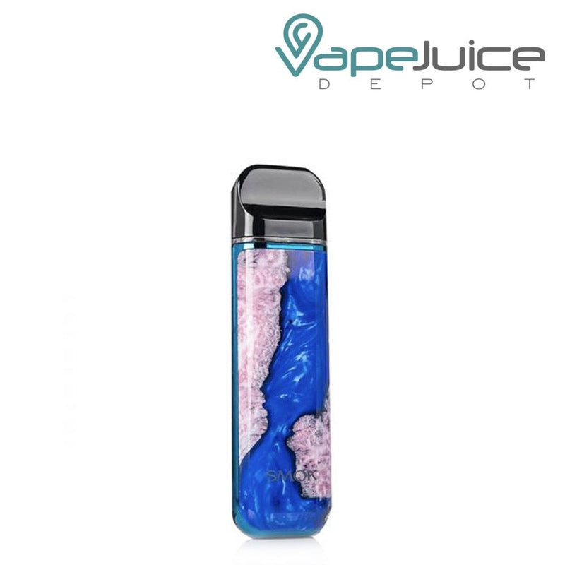 SMOK Novo 2 Pod System Kit Blue Stabilizing Wood  - Vape Juice Depot