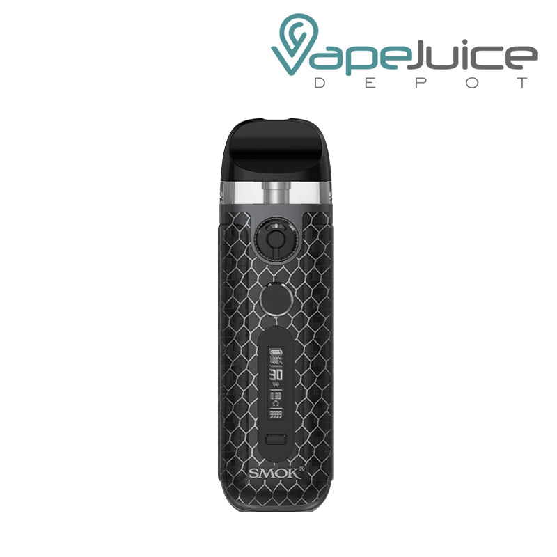 Black Cobra SMOK Novo 5 Kit with display screen and firing button - Vape Juice Depot