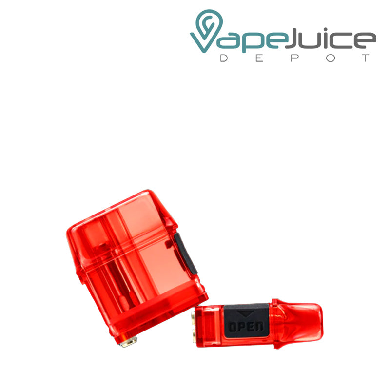 Two red Smoking Vapor Mi-Pod Pro Replacement Pods - Vape Juice Depot