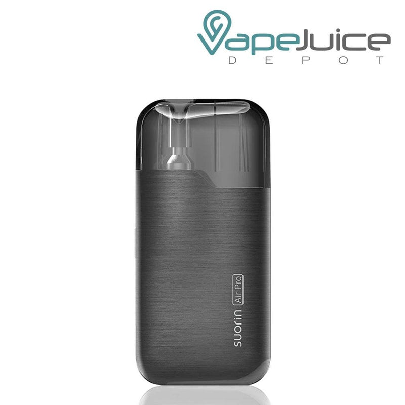 Gunmetal Suorin Air Pro Kit with Suorin Air Pro logo on it - Vape Juice Depot