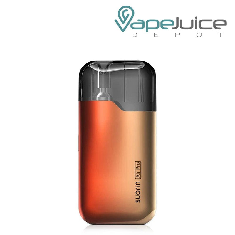 Sun Sunglow Gold Suorin Air Pro Kit with Suorin Air Pro logo on it - Vape Juice Depot