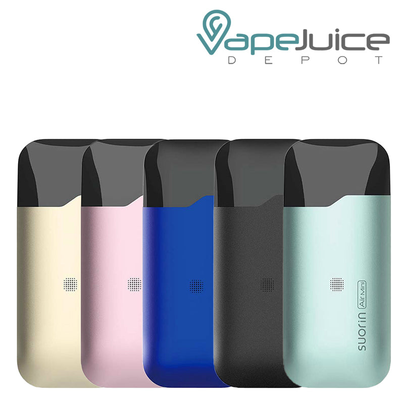5 colors of Suorin Air Mini Pod System Kit - Vape Juice Depot