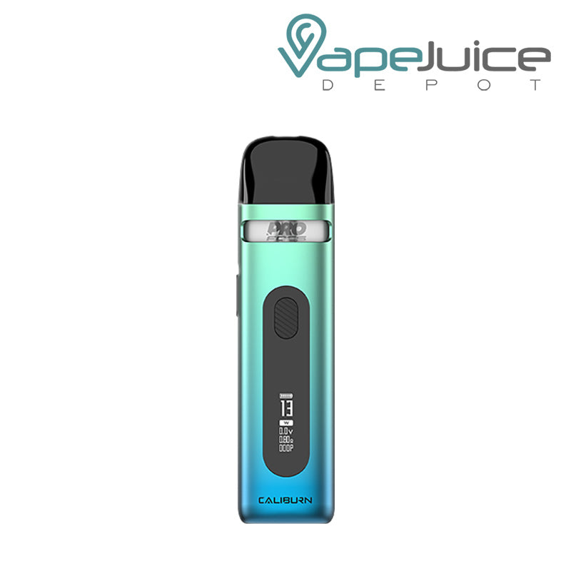 Lake Green UWELL Caliburn X Pod Kit with Display Screen - Vape Juice Depot