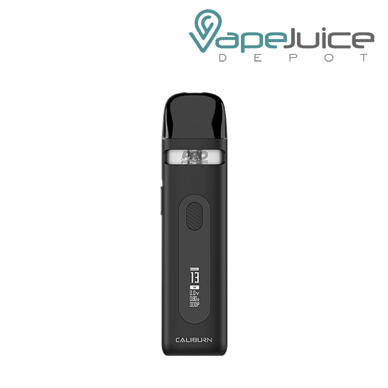 Matte Black UWELL Caliburn X Pod Kit with Display Screen - Vape Juice Depot