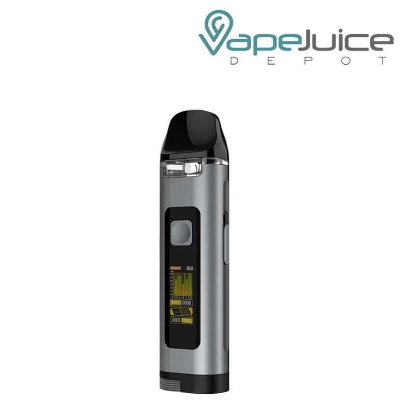 Grey UWELL Crown D Pod Mod Kit with TFT Colored Screen - Vape Juice Depot