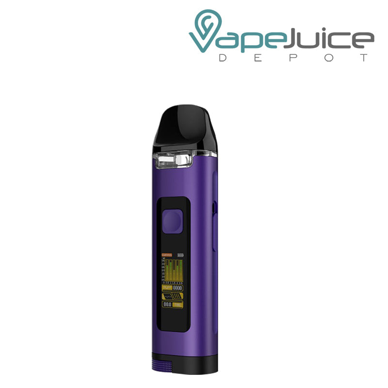 Purple UWELL Crown D Pod Mod Kit with TFT Colored Screen - Vape Juice Depot