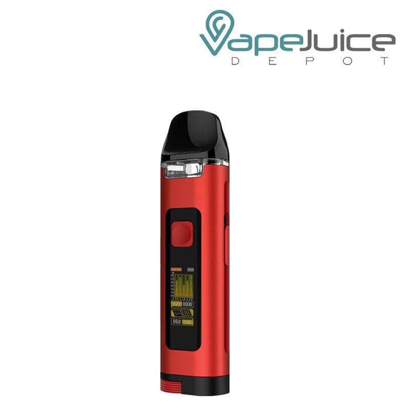 Red UWELL Crown D Pod Mod Kit with TFT Colored Screen - Vape Juice Depot