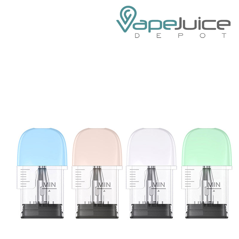 4 colors of UWELL Popreel P1 Replacement Pod - Vape Juice Depot