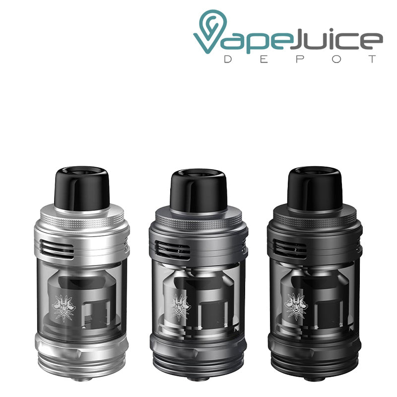 Three colors of VooPoo UFORCE-L Tank - Vape Juice Depot