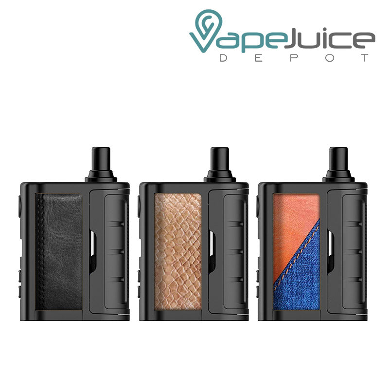 Three colors of Vandy Vape Rhino Pod Kit - Vape Juice Depot