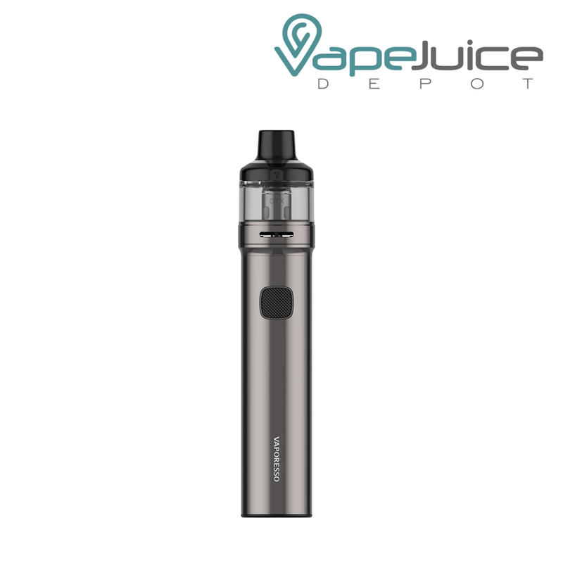 Grey  Vaporesso GTX Go 80 Pod Kit with its Intuitive Single Button - Vape Juice Depot