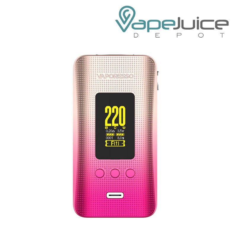 Sunset Glow Vaporesso GEN 200 Box Mod with a display screen and a type C port - Vape Juice Depot