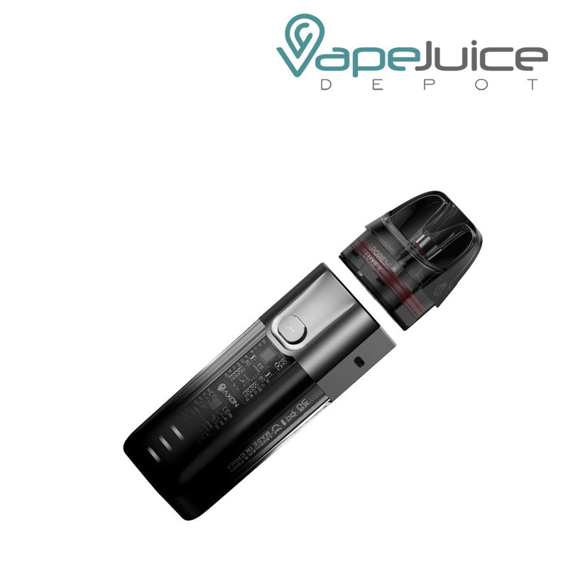 Vaporesso LUXE X Pod Kit with a firing button and it's pod - Vape Juice Depot