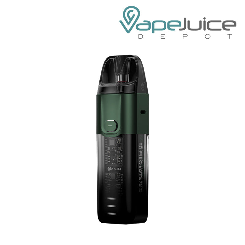 Green Vaporesso LUXE X Pod Kit with firing button - Vape Juice Depot