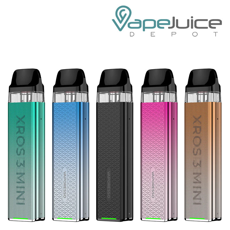 Five colors of Vaporesso XROS 3 Mini Pod System - Vape Juice Depot