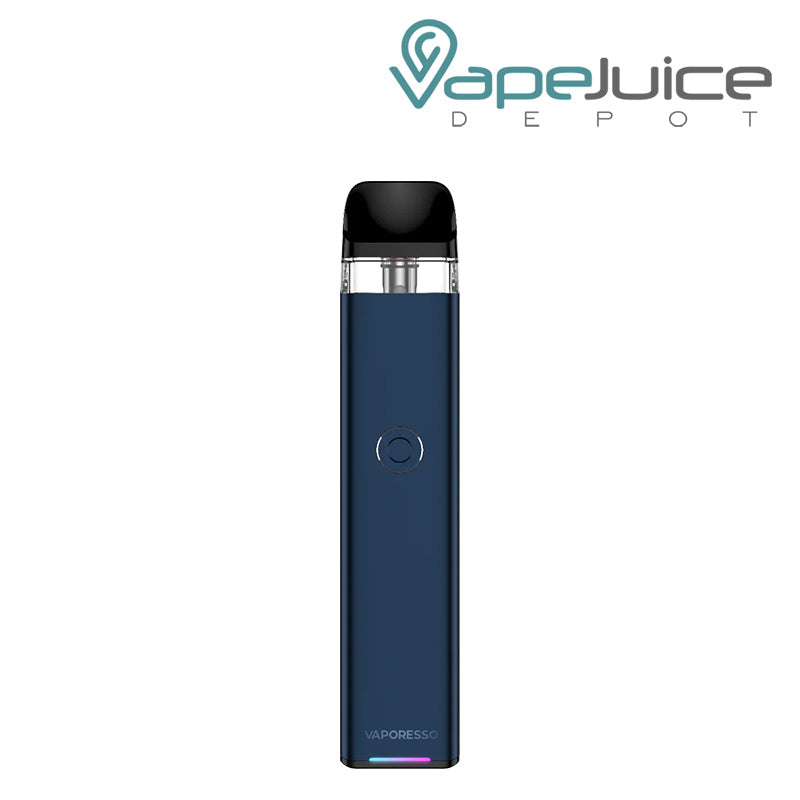 Navy Blue Vaporesso XROS 3 Pod System with a firing button - Vape Juice Depot