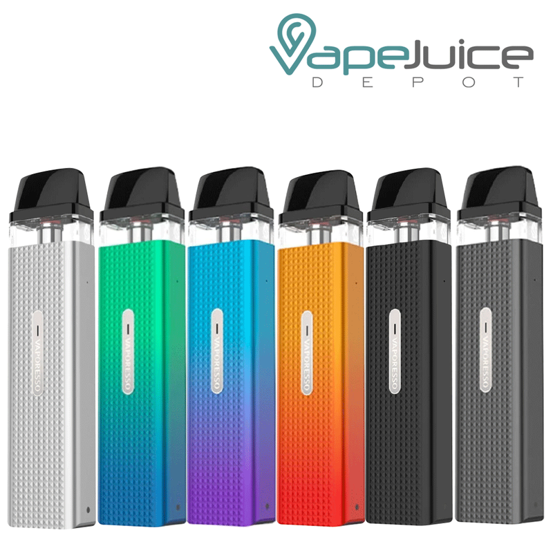Six different colors of Vaporesso XROS Mini Pod System - Vape Juice Depot