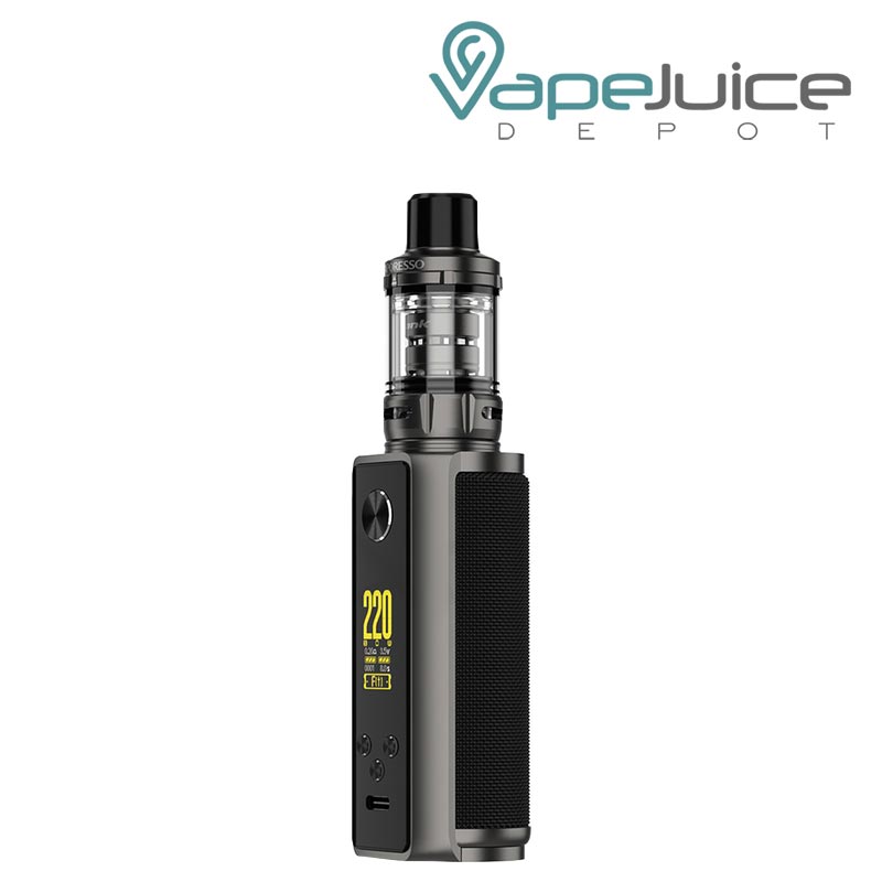 Carbon Black TARGET 200 Kit Vaporesso with a firing button and a display screen - Vape Juice Depot