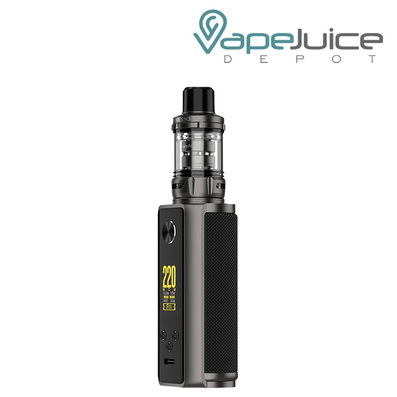 Slate Grey TARGET 200 Kit Vaporesso with a firing button and a display screen - Vape Juice Depot