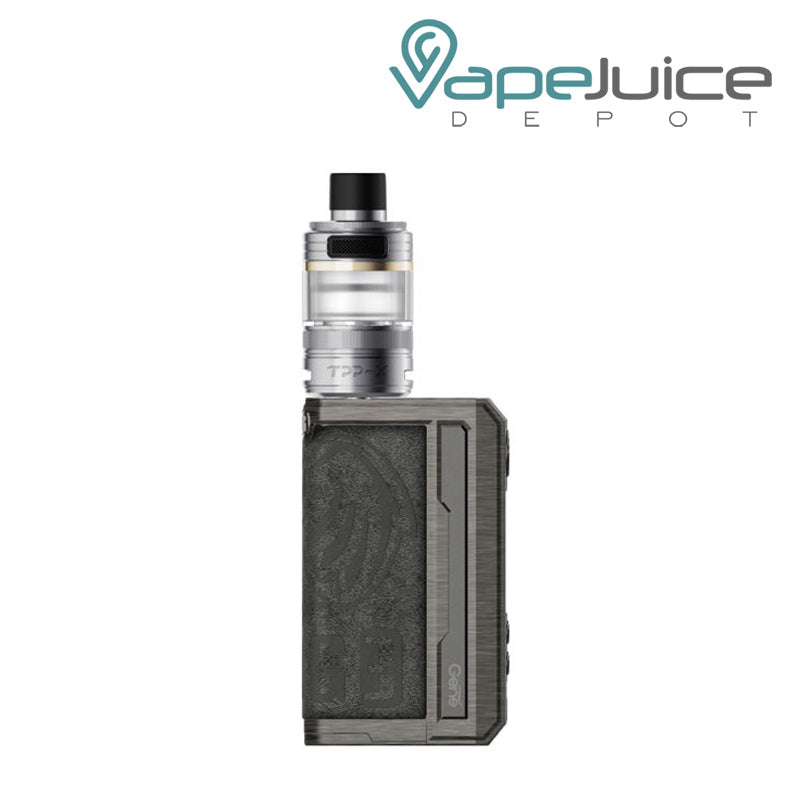 Eagle Grey VooPoo DRAG 3 TPP X Kit with a firing button and two adjustment buttons - Vape Juice Depot