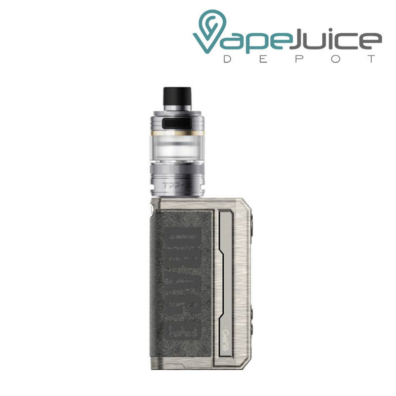 Grey VooPoo DRAG 3 TPP X Kit with a firing button and two adjustment buttons - Vape Juice Depot