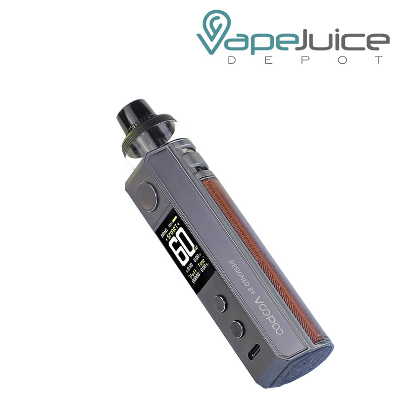 Side view of VooPoo DRAG H80S Pod Mod Kit with TFT color screen and adjustment buttons - Vape Juice Depot