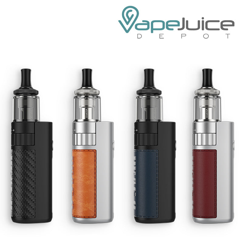 Four colors of VooPoo DRAG Q Pod Kit - Vape Juice Depot