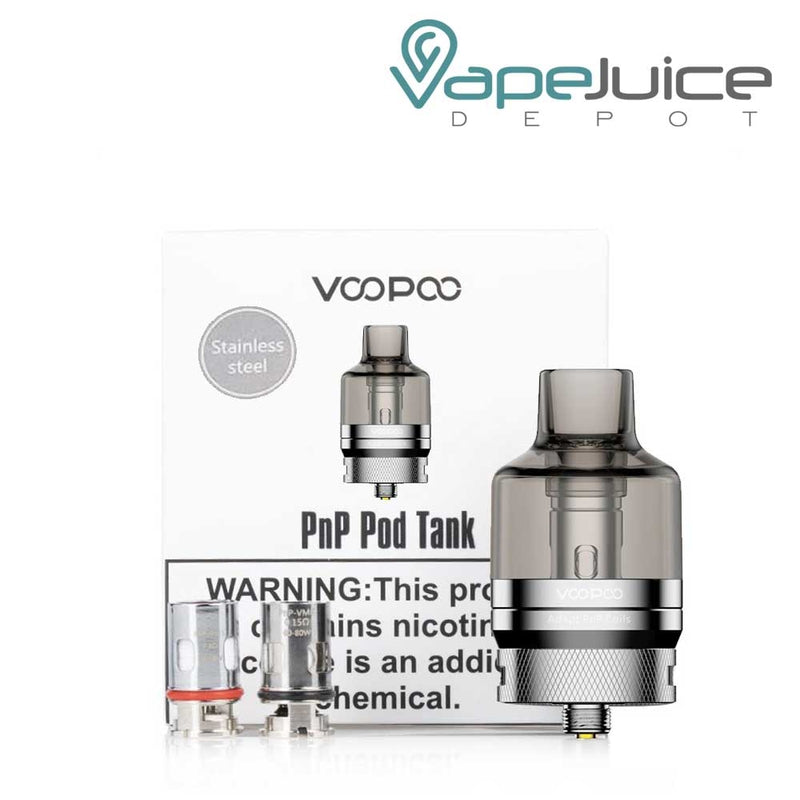 VooPoo PnP Pod Tank Stainless steel - Vape Juice Depot
