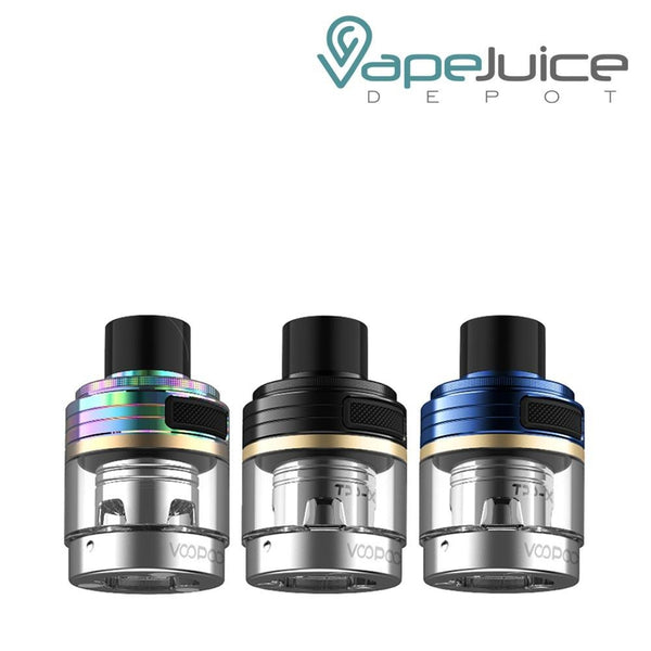 Three different colors VooPoo TPP-X Replacement Pods - Vape Juice Depot