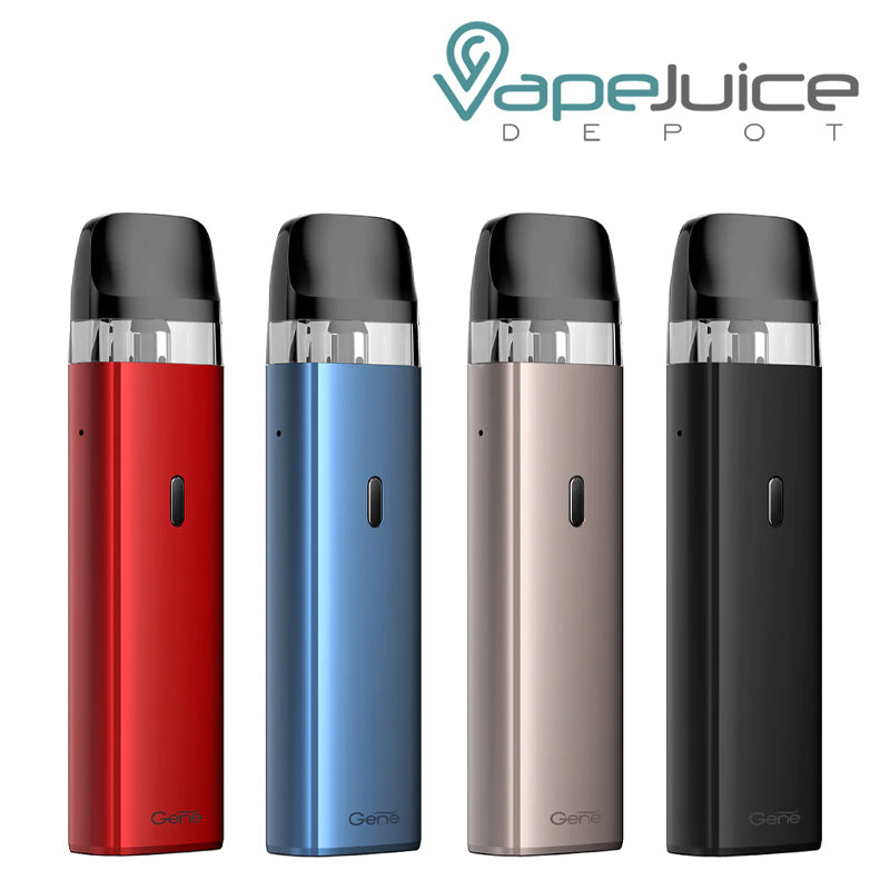 Four colors of VooPoo VINCI Pod SE Kit - Vape Juice Depot