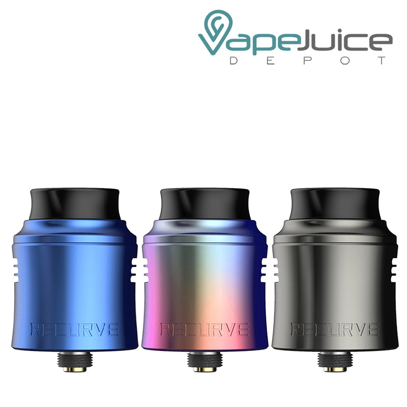 Three colors of WOTOFO Recurve V2 RDA - Vape Juice Depot