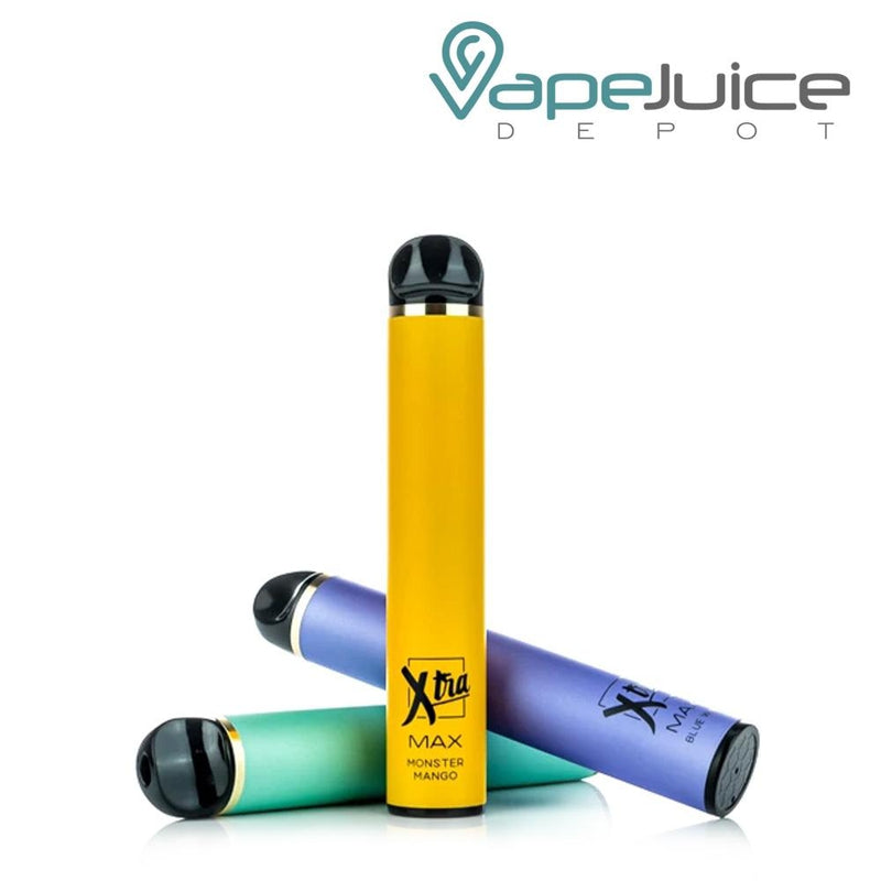 Three Different Colors of Xtra MAX Disposable Devices - Vape Juice Depot