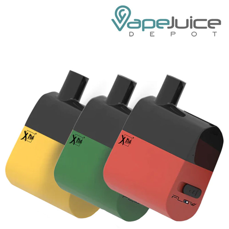 Three flavors of Xtra Flow Disposable Device 5500 Puffs - Vape Juice Depot
