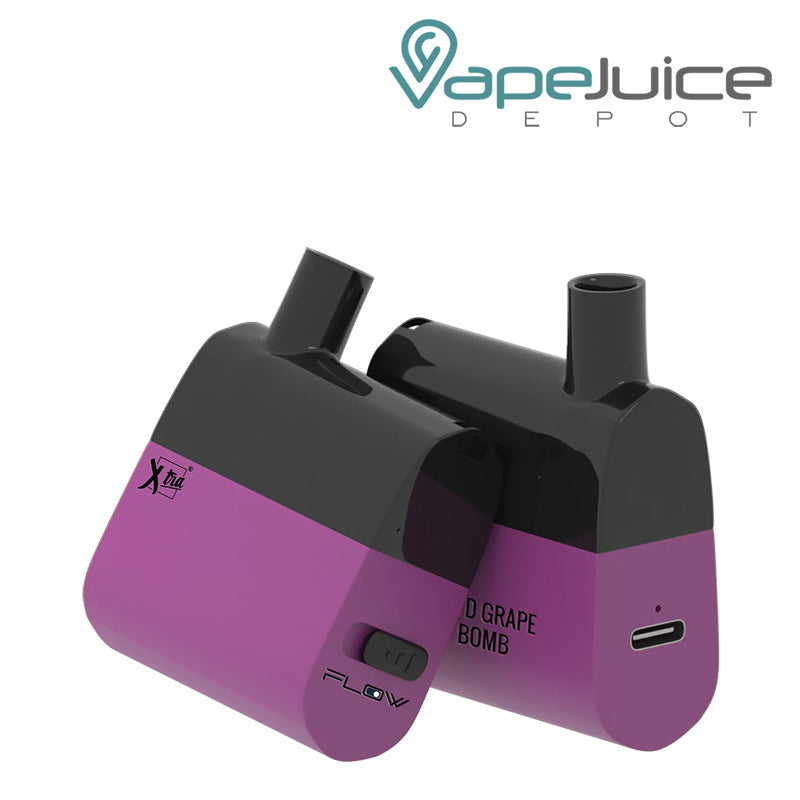 Iced Grape Bomb Xtra Flow Disposable Device 5500 Puffs - Vape Juice Depot